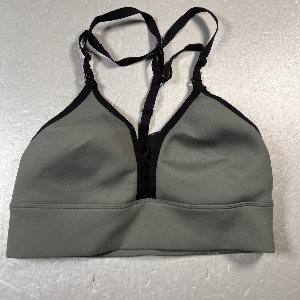 BLANQI Nursing Bra Womens Small Green Black Wireless Maternity Adjustable Straps